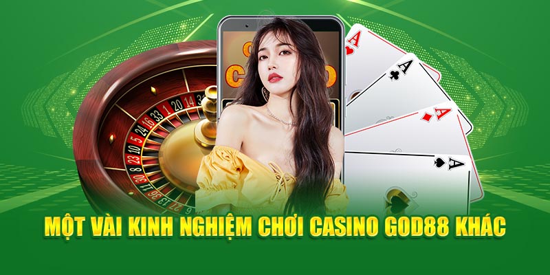 Ảnh: Một vài kinh nghiệm chơi Casino God88 khác