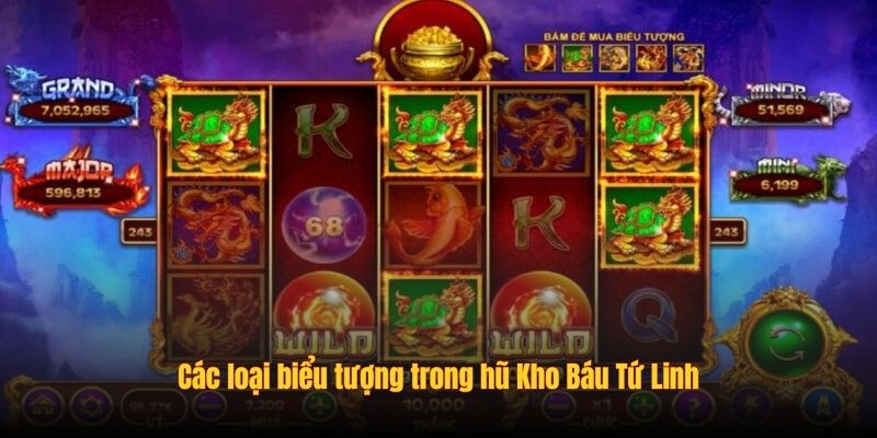 Các loại biểu tượng trong hũ Kho Báu Tứ Linh