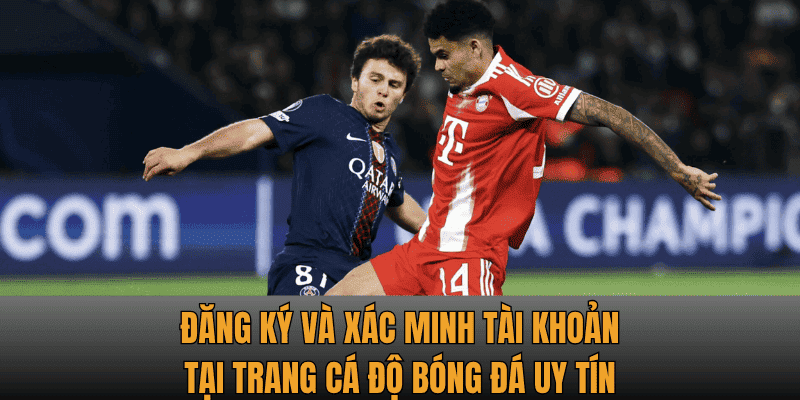 Đăng ký và xác minh tài khoản tại trang cá độ bóng đá uy tín