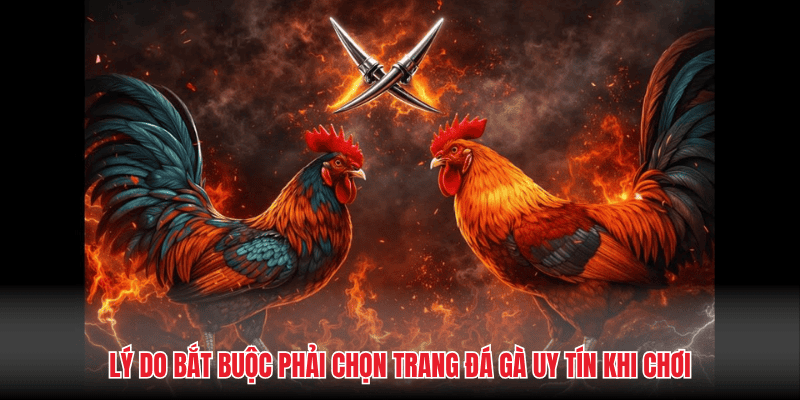 Lý do bắt buộc phải chọn trang đá gà uy tín khi chơi
